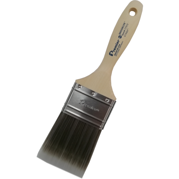 PREMIER HAND CRAFTED FLAT PAINT BRUSH USA BROOKLYN SOFT BLEND POLYESTER 2.5INCH