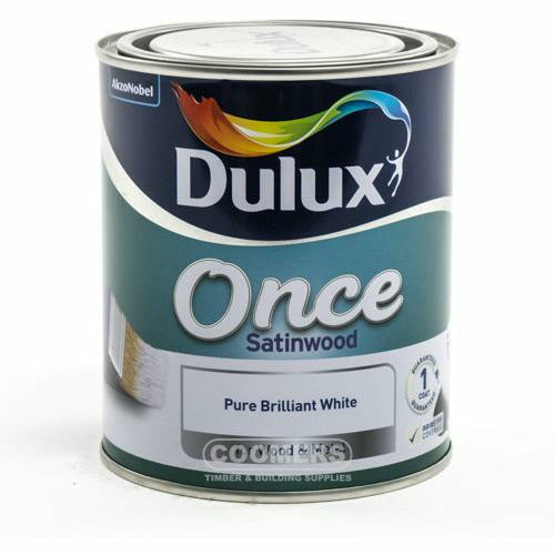 Dulux Once Satinwood ALL READY MIXED COLOURS
