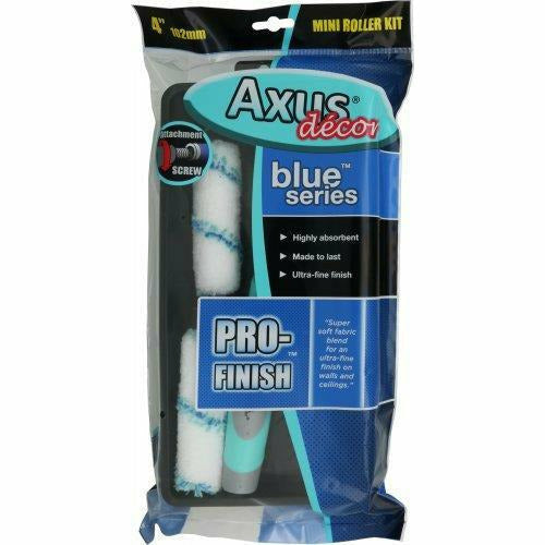 Axus Blue Pro 4 Inch Roller Kit