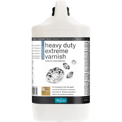 POLYVINE HEAVY DUTY EXTREME VARNISH DEAD FLAT / SATIN