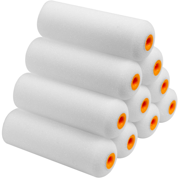 HAMILTON FOR THE TRADE GLOSS FOAM ROLLER SLEEVES 4INCH PACK OF 10