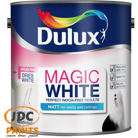 DULUX MAGIC WHITE WALL AND CEILING PAINT MATT 2.5L