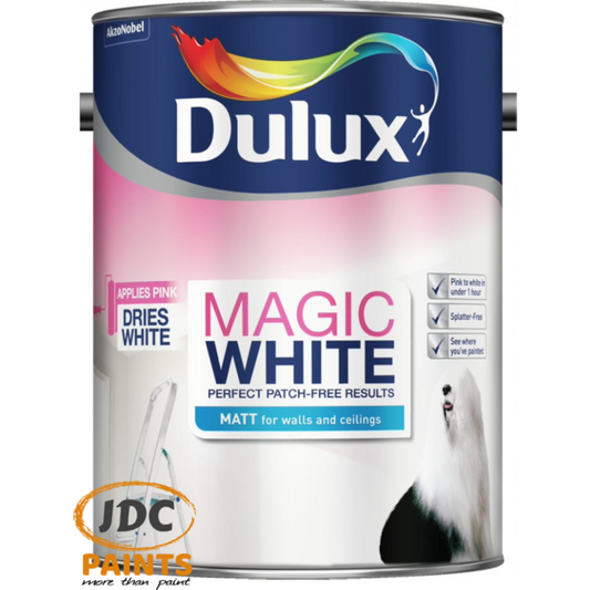 DULUX MAGIC WHITE WALL AND CEILING PAINT MATT 5L