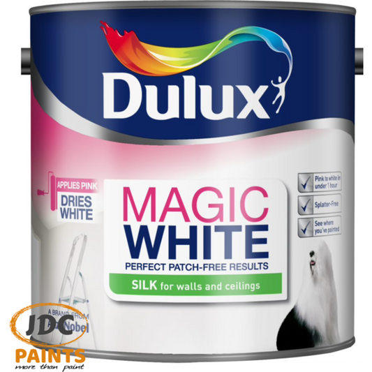 DULUX MAGIC WHITE WALL AND CEILING PAINT SILK 2.5L