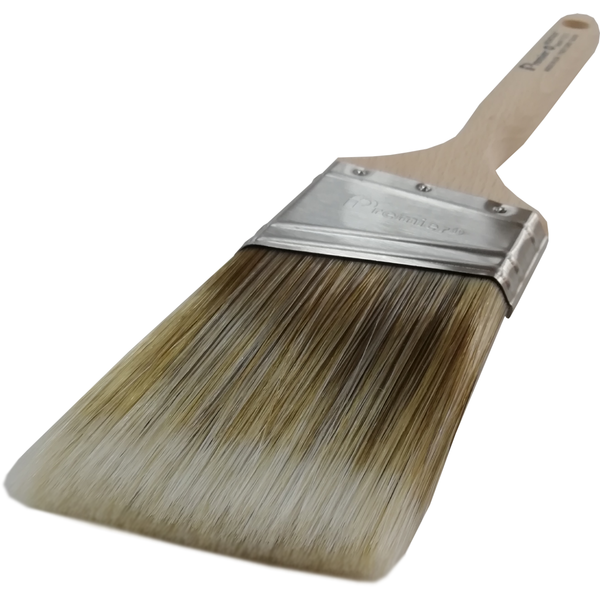 PREMIER HAND CRAFTED ANGLED PAINT BRUSH USA MONTAUK FIRM BLEND POLYESTER 2.5INCH